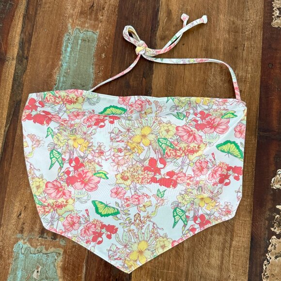 Victoria's Secret Floral Tie Handkerchief Halter & Tie Bottom Bikini Set Size XS - Picture 7 of 12
